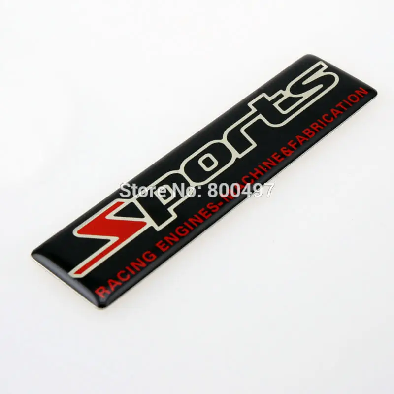 Newest 3D Car Styling Aluminum Glue Decal Car Trunk Emblem Car