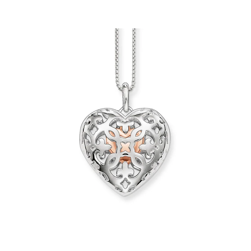 Buy Silver Link Chain Openable Hollow Heart Locket