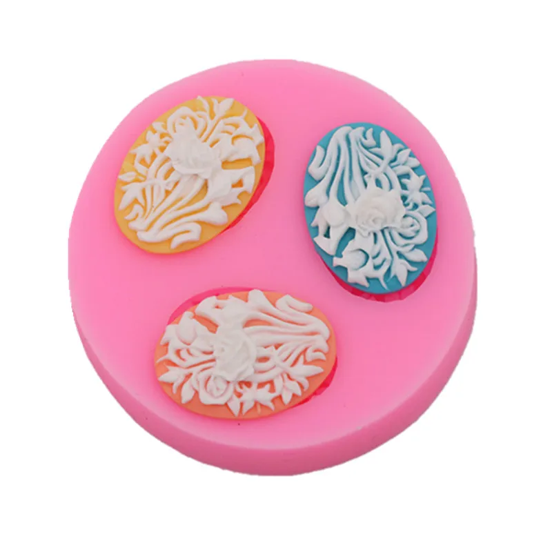 

Rose Cake Cake Silk Patterns Handmade Chocolate Mold Cake Dessert Decorative Mold Cookies Pudding Silicone Gadgets Craft Molds