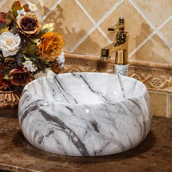 

Art wash basin Ceramic Counter Top Wash Basin Bathroom Sinks wash sink