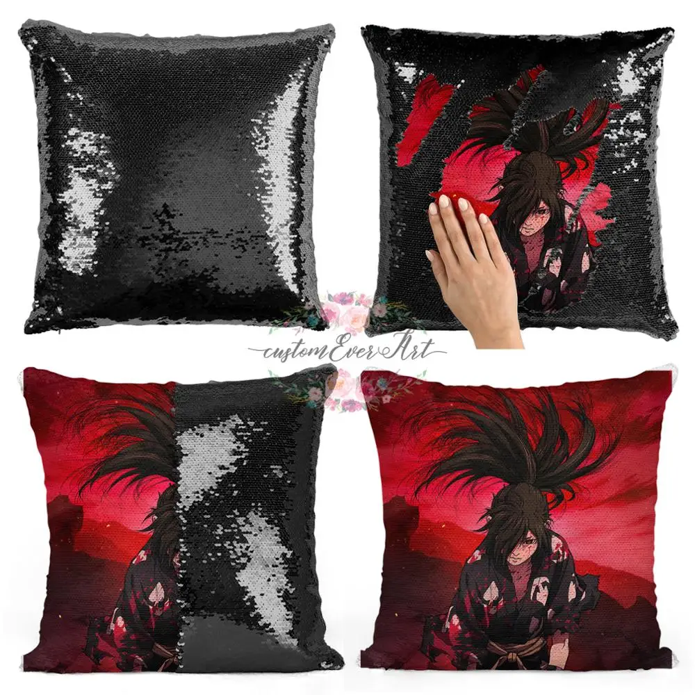 

Dororo And Hyakkimaru Sequin Mermaid Throw Pillow Cushion Cover Car Home Decoration Sofa Bed Decor Decorative Pillowcase