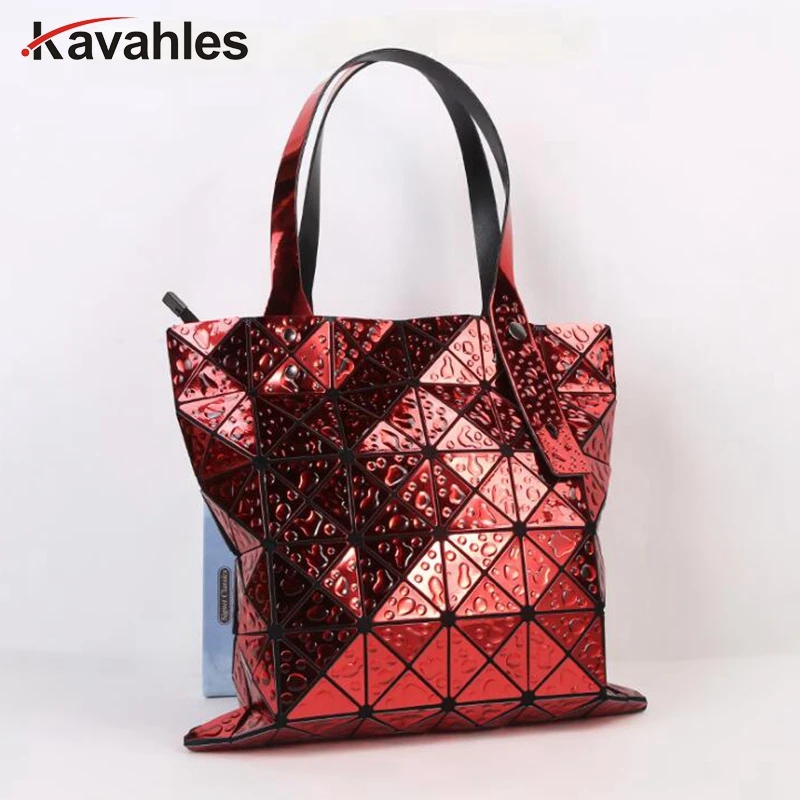 Unique Geometric Purse Laser Folding Tote Bag Handbags for Women The ...