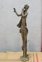 Xd 002298 20 "Западного Искусства, скульптуры из Бронзы Статуя играть на флейте харизматичный Исполнитель человек
