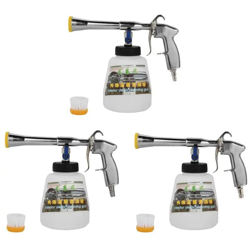 

VODOOL High Pressure Car Wash Water Gun Auto Interior Deep Cleaning Detailing Dust Stains Washer Machine Sprayer Gun With Brush
