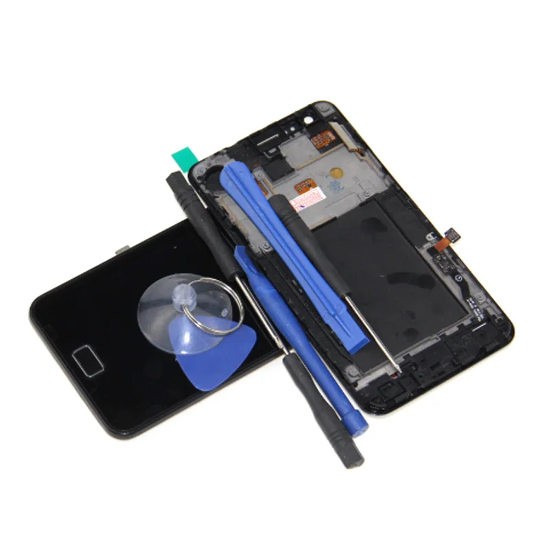 AMOLED LCDs для Samsung Galaxy S2 i9100 SII Plus i9105 ЖК дисплей сенсорный экран дигитайзер полная