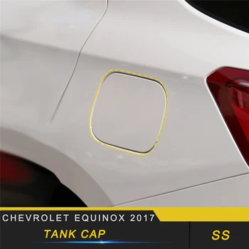 

For Chevrolet Equinox 2017 Car Styling Gas Fuel Tank Cap Cover Trim Frame Sticker Exterior Accessories
