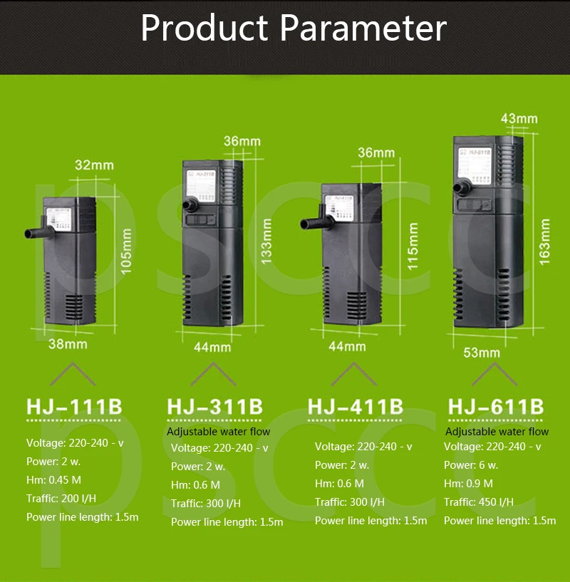 SUNSUN HJ111B HJ311B HJ411B фильтр для аквариума три в одном встроенный фильтр для аквариума бесшумный фильтр оборудование кислородный насос