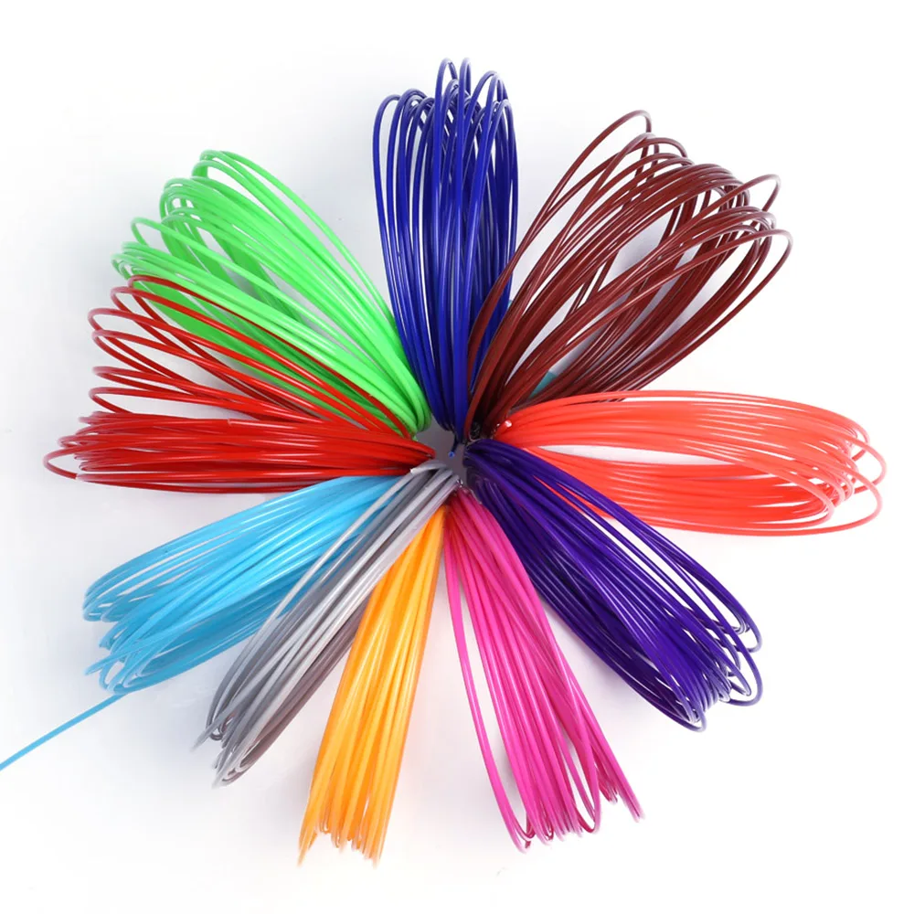 5 Meter 50M 10 Color Or 100 M 20 Colors 3D Printing Materials 3 d Pen Filament Plastic For Kids DIY Birthday Gift