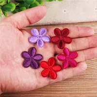 MAXSIN FUN 10PCS Cute Flower Iron-On Patches – Perfect for Kids\' Bags & Dress Embroidery - Image 4
