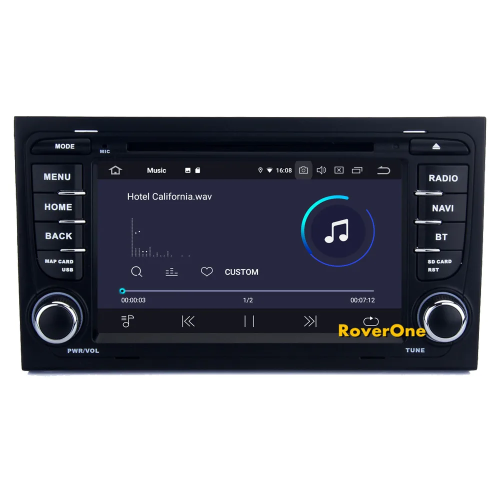 Perfect RoverOne For Audi A4 S4 RS4 8E 8F B6 B9 B7 Android 9.0 Autoradio Car Multimedia Player Radio Stereo GPS Navigation Head Unit DVD 9