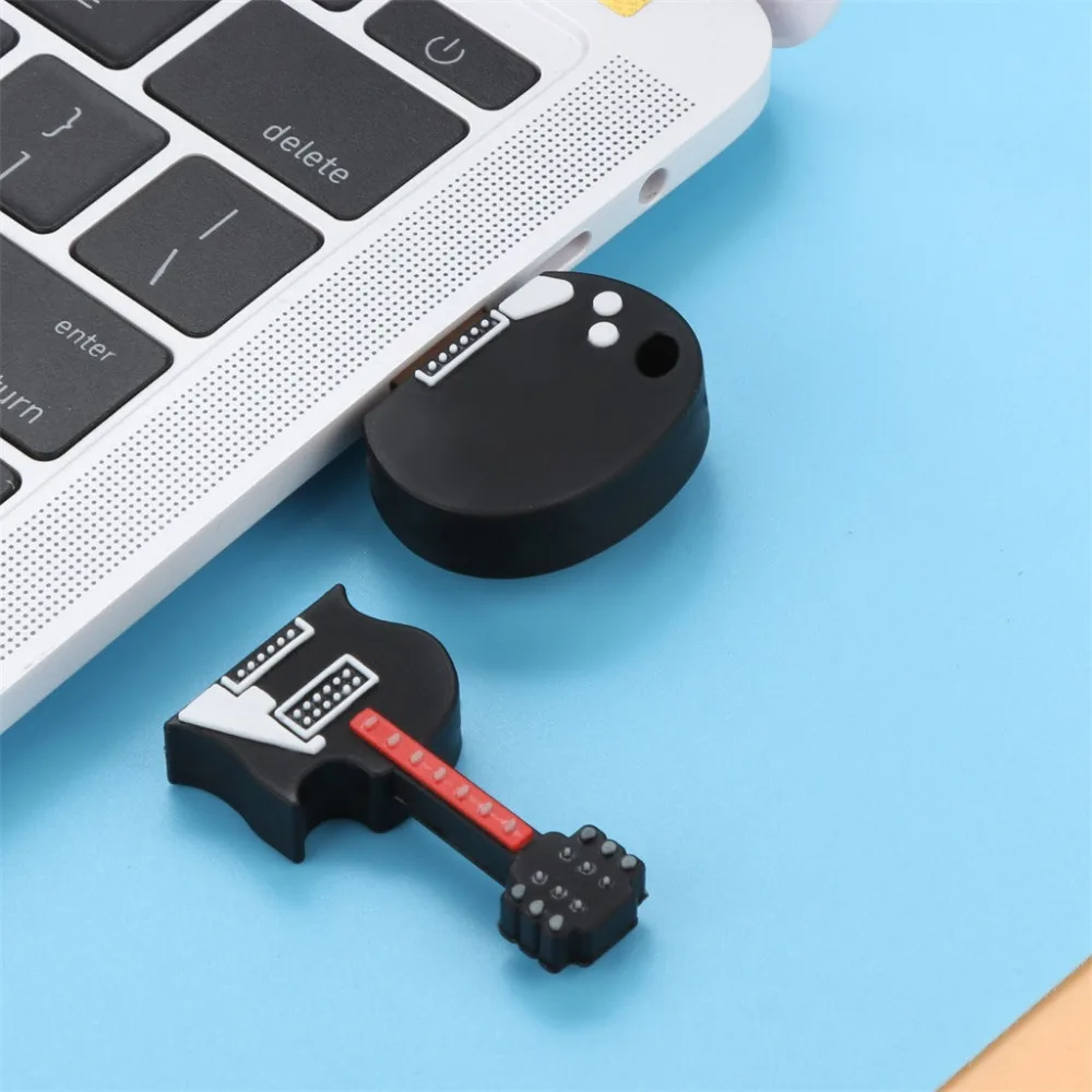 4 GB USB гитара из мультфильма форма цветка необычный дизайн модель Флэш-карта памяти, носитель ручки U диск 4,18