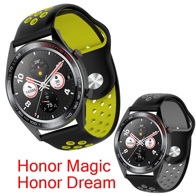 

22mm Wrist Straps For Huawei Watch Gt strap Silicone Watch Bands For Honor Watch Magic dream Band Bracelet Smart Watch Accessory