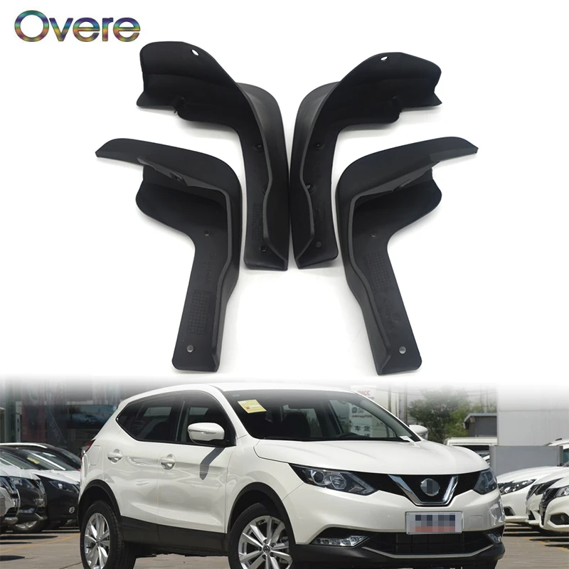 

Автомобильная осветительная система для 2014, 2015, 2016, 2017, Nissan Qashqai J11, автомобильный Стайлинг, аксессуары для брызговиков, кранцы, 1 комплект, брызговики