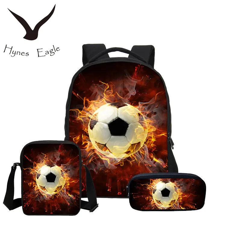 

Hynes Eagle Fashion Fire Skull Combination Packages 3D Print Chirldren Backpacks Canvas Crossbody Backpacks Mochila Shoulder Bag