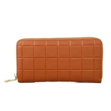 Западный благоприятный кошелек из коровьей кожи для женщин роскошный бренд Portefeuilles Femme леди кошелек dumenbrieftaschen - Цвет: Оранжевый