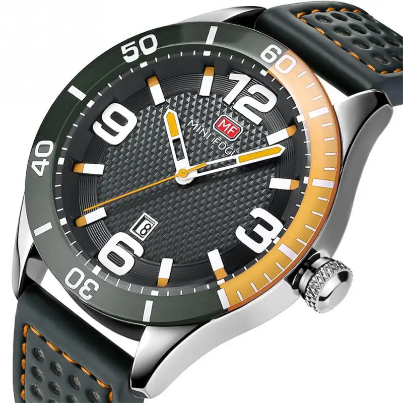 MINI FOCUS Fashion Men Metal Waterproof Watch Adjustable Band Accessory