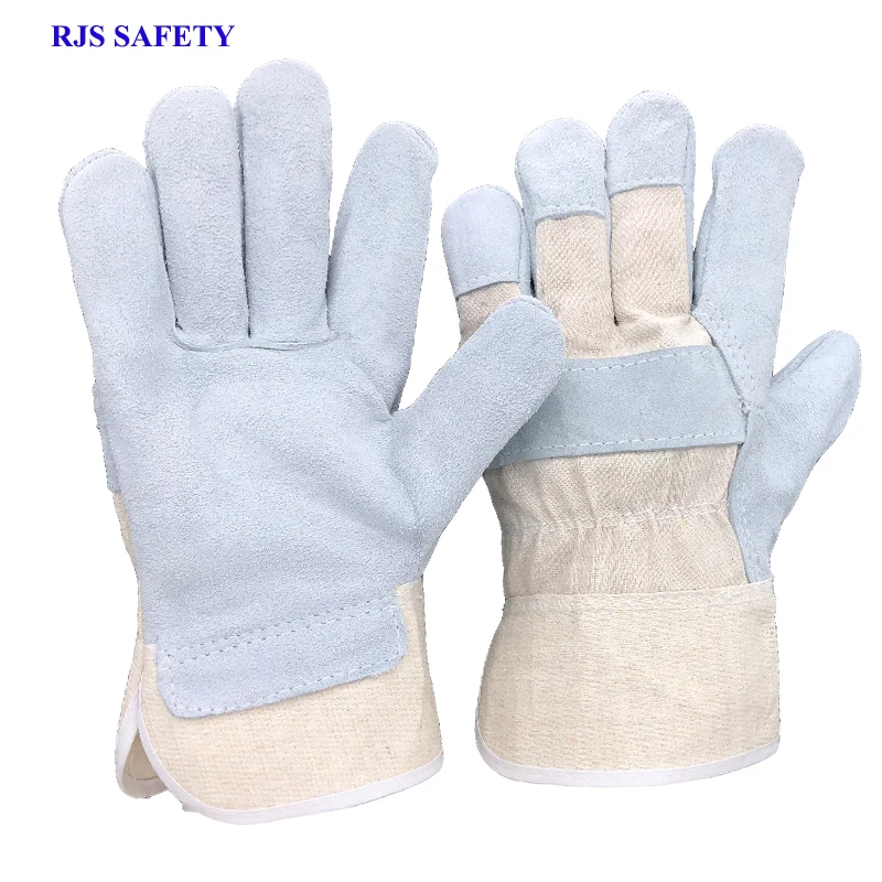 RJS 1 шт. новые рабочие Перчатки натуральной кожи Для мужчин перчатки сварки Защитные Спорт мото износостойкие перчатки 7016