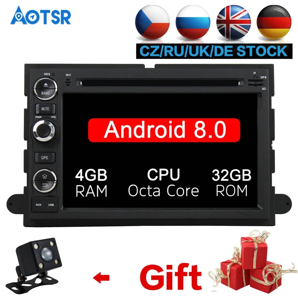 Flash Deal Android 8.0 7.1 Car DVD Player Auto GPS Navigation Radio Player for Ford F150 Expedition Explorer Fusion 2006 2007 2008 2009 IPS 3