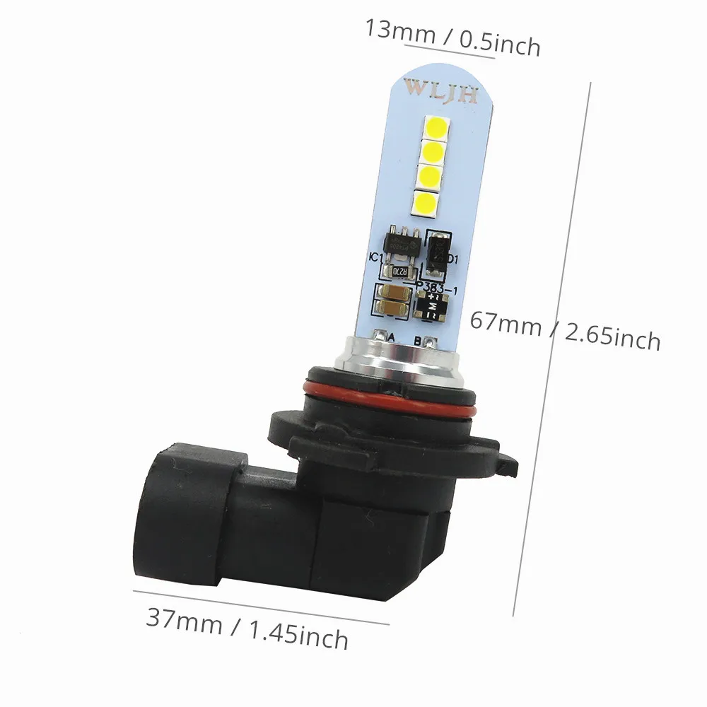 Wljh Carro Auto Led h7 h8 H27 880 881 9006 ps x 24 w T15 W16w 921 Reversa Cauda Nevoeiro Lâmpada Dia Correndo Drl 2x Luz 16 24 w t15 w16w 921 luz reversa