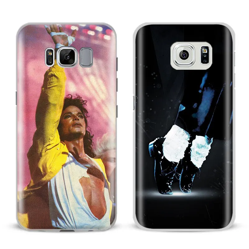 

Michael jackson Coque For Samsung Galaxy S4 S5 S6 S7 Edge S8 Plus Note 8 2 3 4 5 A5 A710 J5 J7 2017 Mobile Phone Case Cover bag