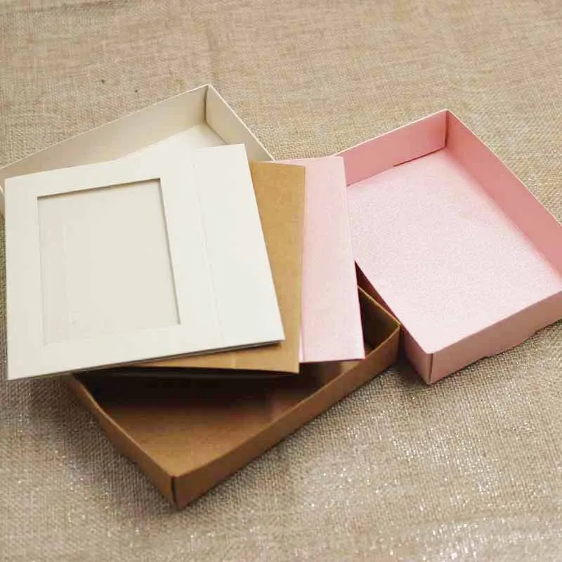 Розовый/бежевый/крафт-бумага подарочная коробка с прозрачное окно ПВХ конфеты подарочная упаковка и дисплей слайдер Коробка на заказ за дополнительную стоимость