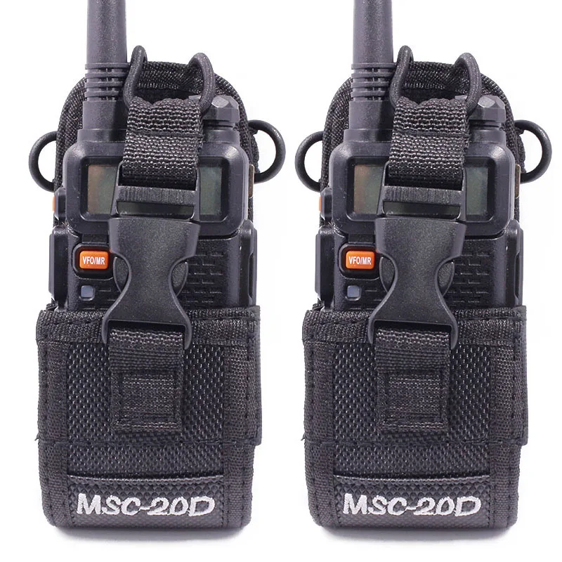 2 шт. Чехол-держатель для MSC-20D Walkie Talkie сумка BaoFeng UV-5R UV-82 Talkies Yaesu TYT Wouuxn двухсторонний
