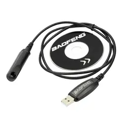 Оригинальный Baofeng UV-9R USB Кабель для программирования водонепроницаемый для BAOFENG BF-9700 UV-9R Plus BF-A58 рация с CD-драйверами