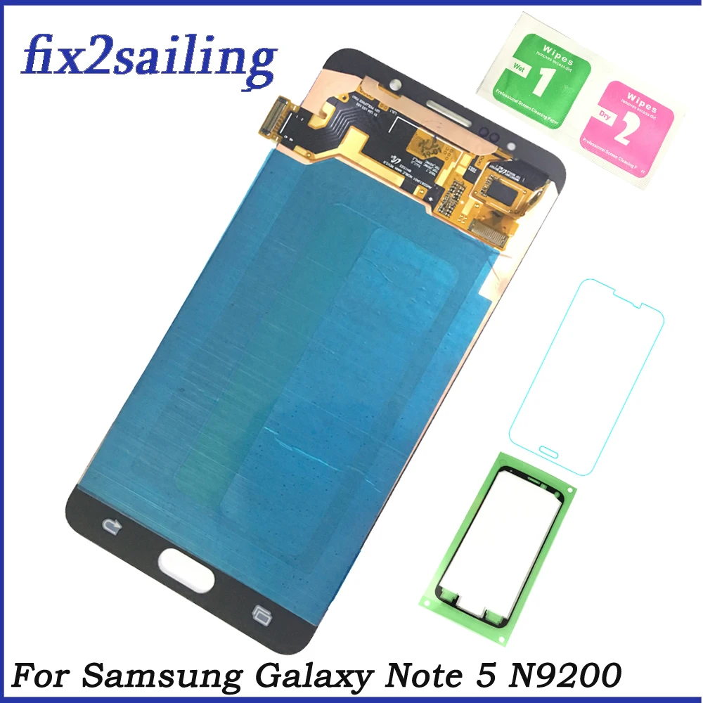 

100% Tested Working LCDS For Samsung Galaxy Note 5 N9200 N920T N920A N920I N920G LCD Display Touch Screen Assembly Repair Parts