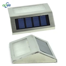 Солнечный светодиодный s Открытый водонепроницаемый садовый тропинка лестницы светильник энергосберегающий светодиодный Солнечный настенный светильник теплый белый холодный белый