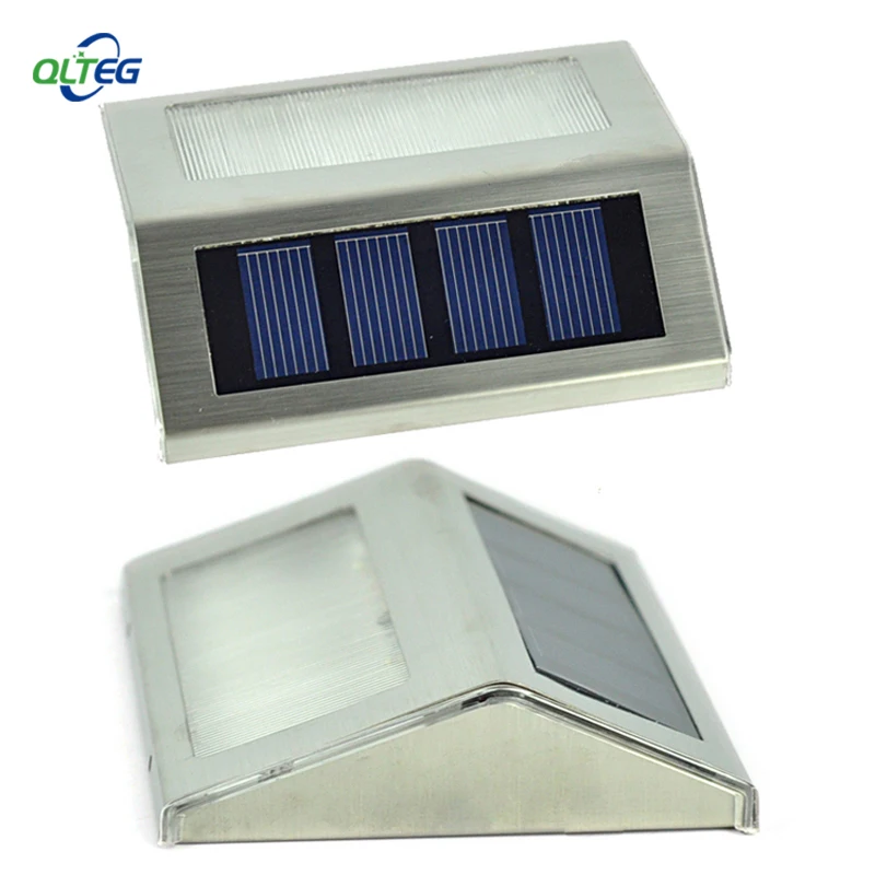Solar Power font b LEDs b font Outdoor waterproof Garden Pathway Stairs Lamp Light Energy Saving