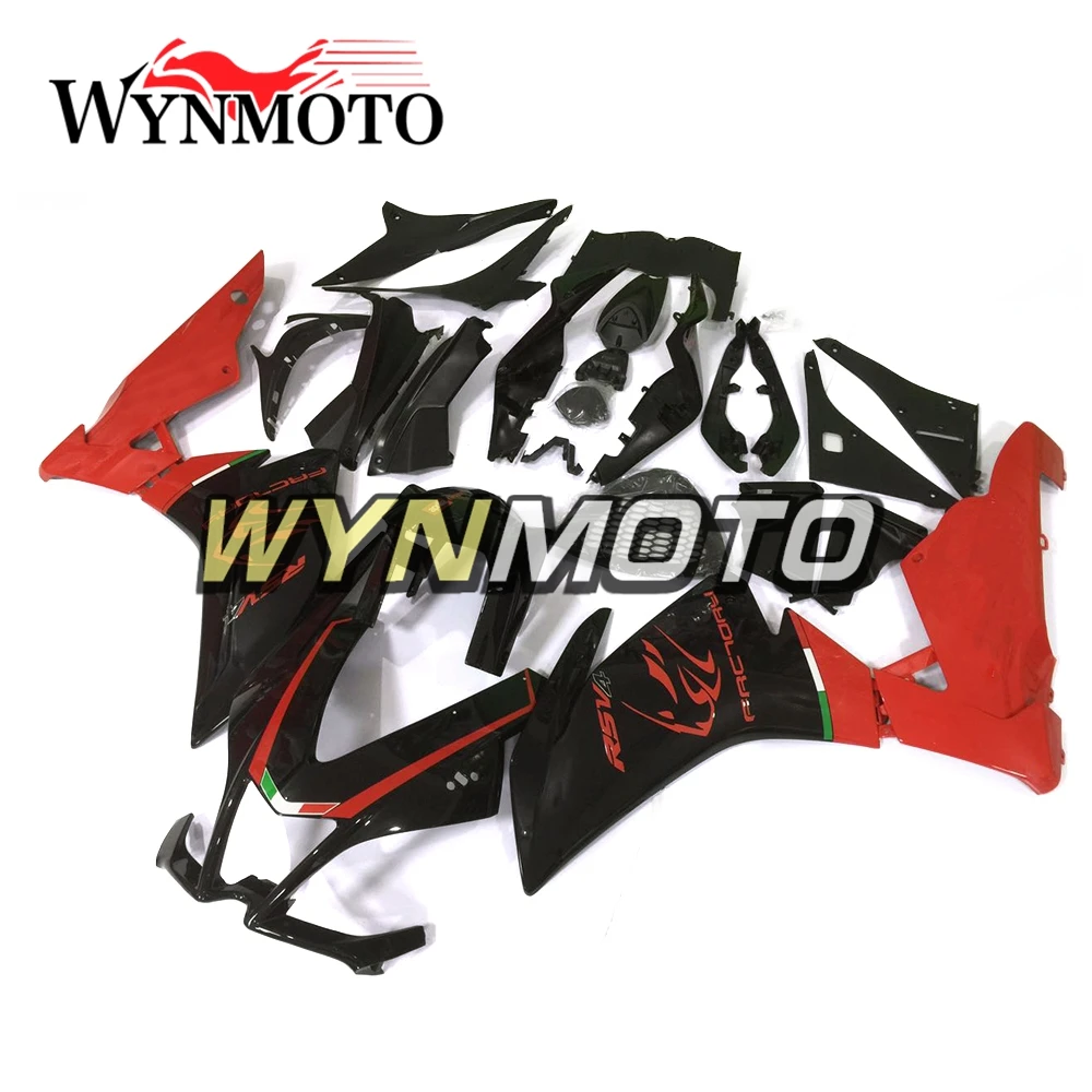 

Red Black Complete Fairings For Aprilia RSV4 1000 2010 2011 2012 2013 2014 2015 Motorbike Bodywork Kits High Quality New Hulls