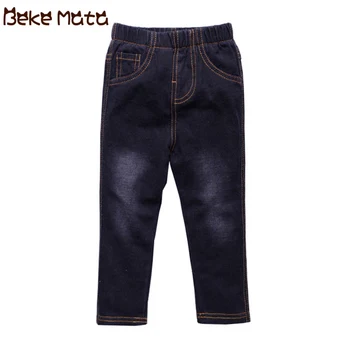 

BEKE MATA Baby Jeans Boys Autumn 2018 Casual Toddler Girl Pant Denim Kids Boy Trousers Loose Warm Cotton Children's Jeans 1-6Y