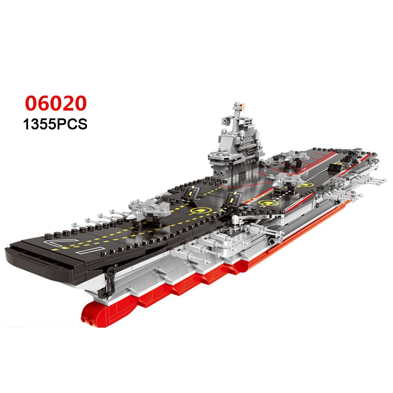 

modern military China aircraft liangning Varyag carrier moc building block 1:525 scale model batisbricks bricks toys collection