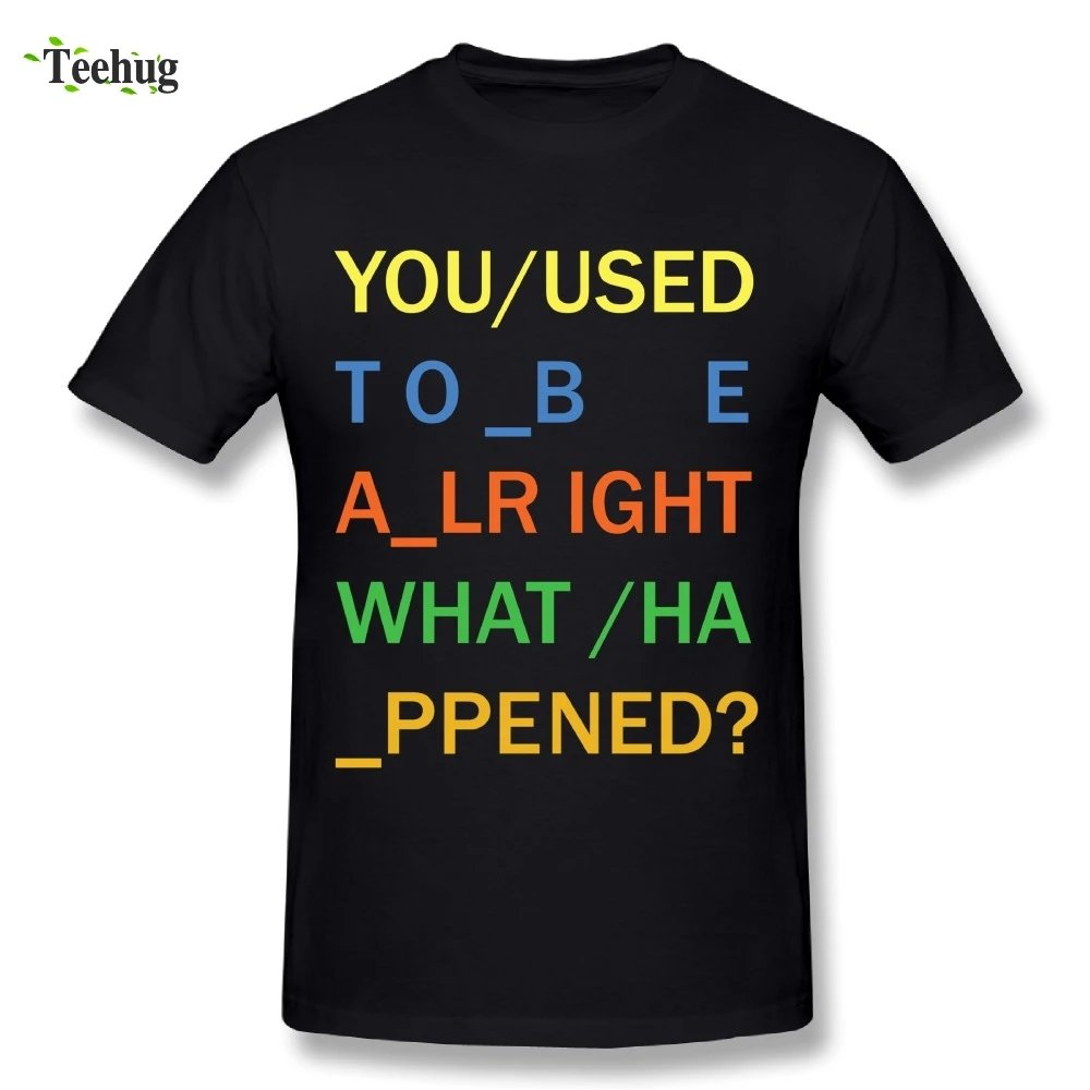 

Graphic Men Radiohead T Shirt Hip Hop Nice T-Shirts Round Neck Cotton Camiseta
