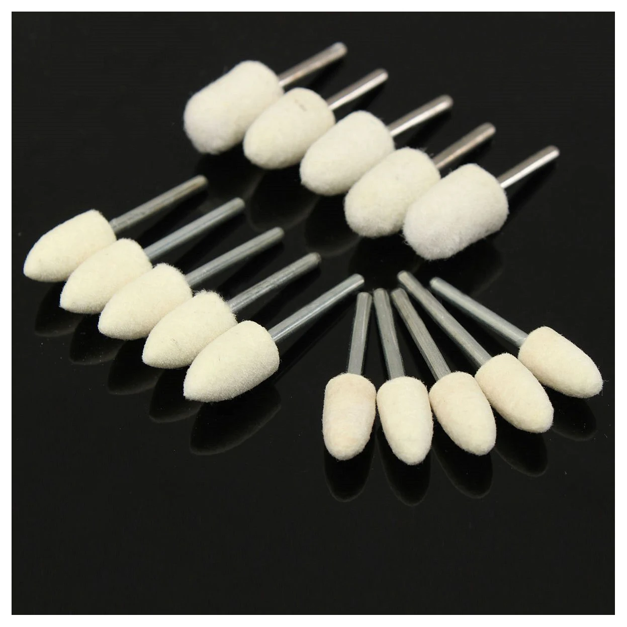 Buy WSFS Hot 25Pcs Felt Polishing Buffing Buffer Pad