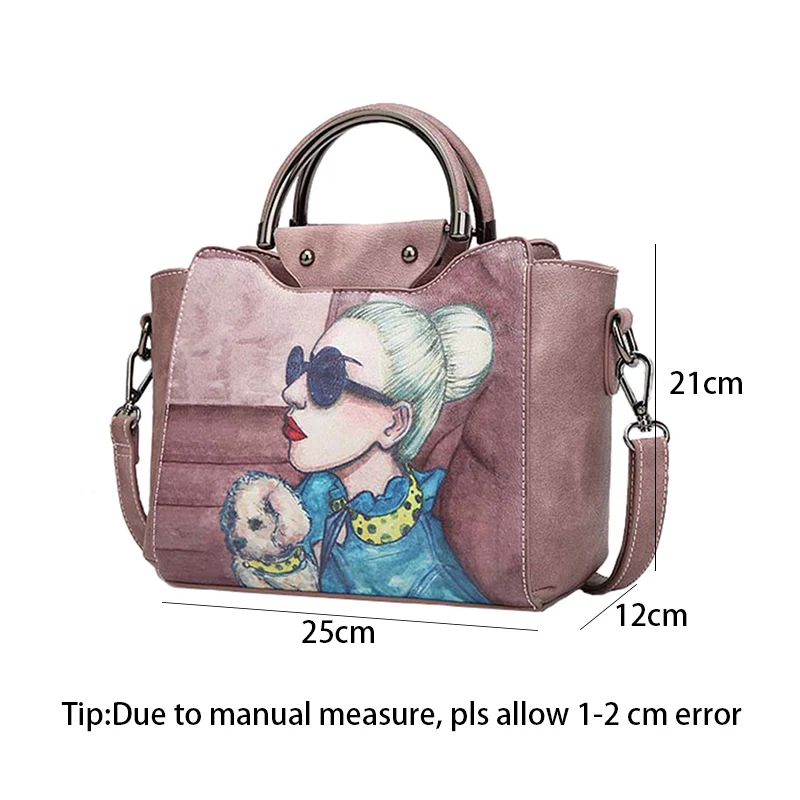 Women Small Handbag Female Cartoon Print Shoulder Bag Ladies Fashion Messenger Bags Famous Designers Crossboby Bags Tote SS7125 (10)