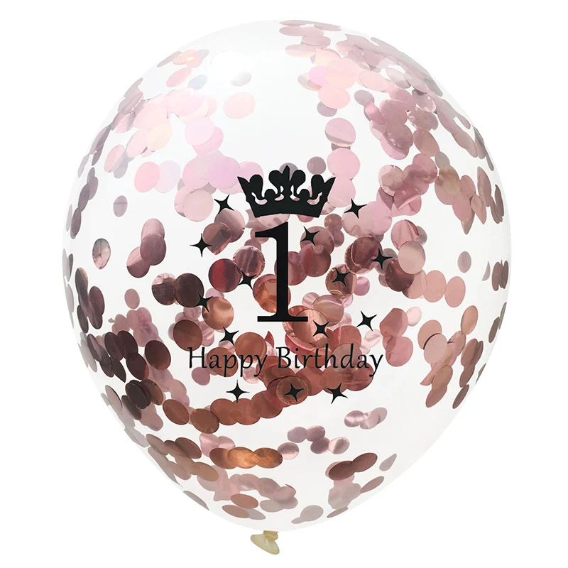 12Inch Rose Gold 1st Birthday Number confetti Balloons 30 40 50 Happy Birthday Decoration Anniversary Party Supplies 12Inch Rose Gold 1st Birthday Number confetti Balloons 30 40 50 Happy Birthday Decoration Anniversary Party Supplies