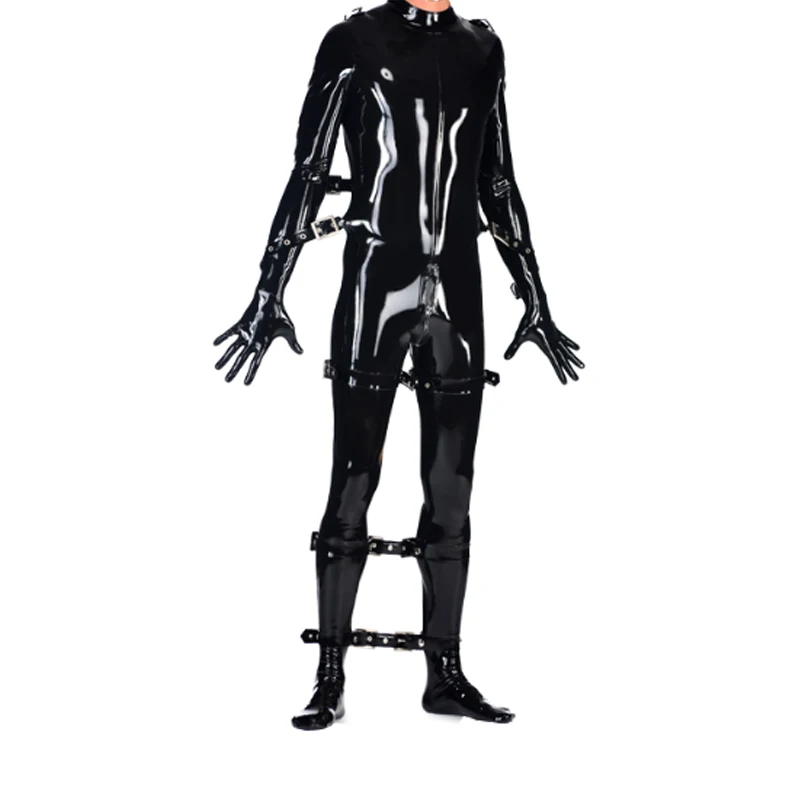 

2019 New Latex Bodysuit 100% Rubber Gummi Ganzanzug Anzug Custom Black Hooded Overall Cosplay Customized Size XXS-XXL