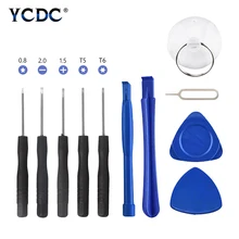 Профессиональный набор инструментов для ремонта сотовых телефонов 10 в 1, Набор отверток для смартфонов, набор инструментов для iPhone, samsung, htc, Moto, sony