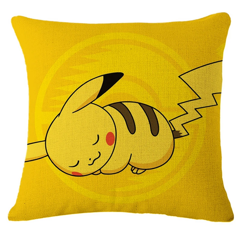 Мультяшный винтажный домашний декор Pokemon Pikachu декоративные подушки из хлопка и