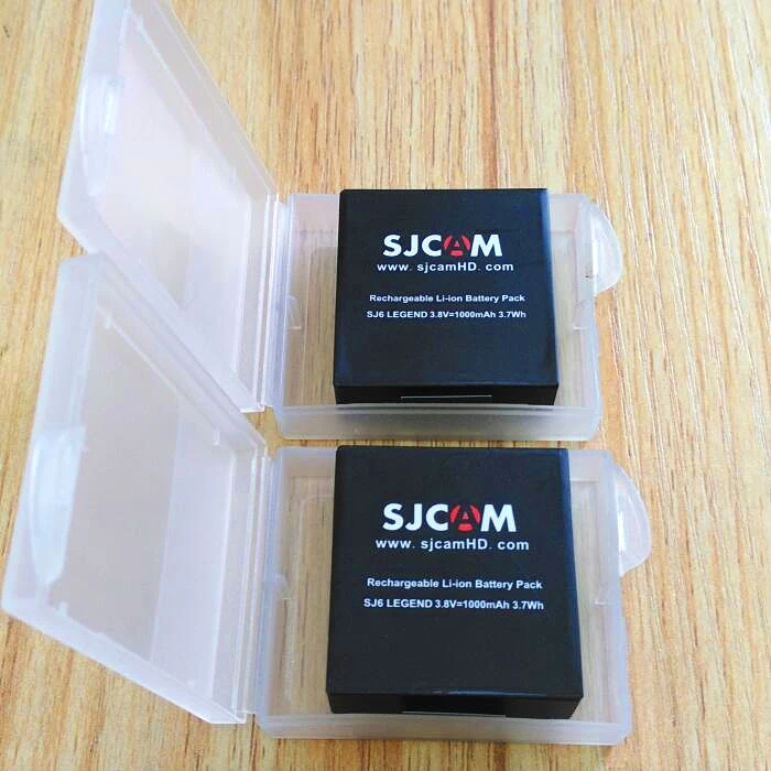 SJCAM Accessories Original SJ6 Batteries Rechargable Battery Dual Charger Battery Case For SJCAM SJ6 Legend Action Sports Camera