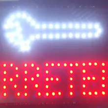 CHENXI прямые продажи специально низкая мощность 10X19 дюймов полу-открытый ультра яркий бег ferreteria магазин сигнальные led-оповещатели