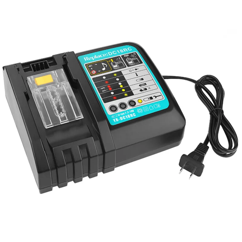 14.4V-18V Battery Charger Clear Screen For Makita DC18RA LED Durable Practical