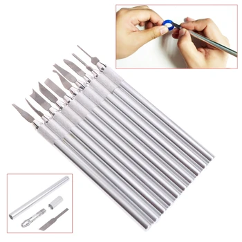 

1 Set Wax Carving Tool Jewelry Sculpture Blade Stainless Steel Laboratory Tools