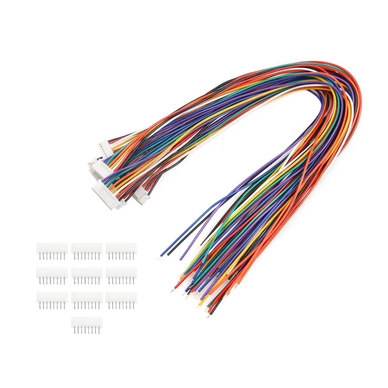 10 комплектов 2/3/4/5/6/7/8/9/10-Pin Mini Micro JST PH-2.0 коннектор Мужской Женский Разъем провода разъем для кабелей разъемы 300 мм 26AWG - Цвет: 8pin