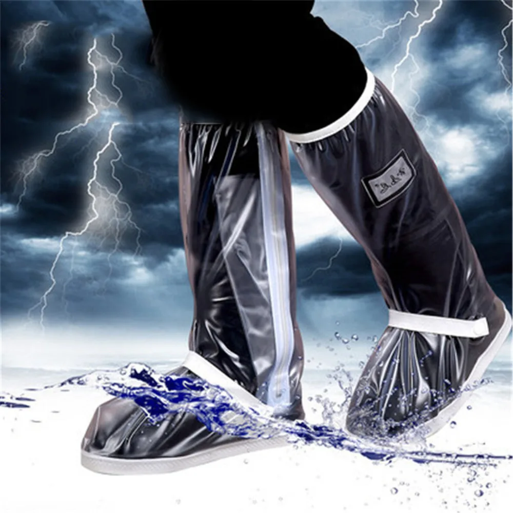 

Outdoor Neoprene Reusable Rubber Safety Motorcycle Covers Waterproof Overshoes Cover Rain Galoshes Winter Mens Non-slip Boots