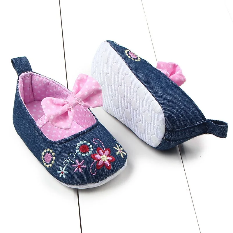 

0-12M Newborn Baby Infants Girls Princess Shoes Soft Sole Crib Shoes Prewalkers
