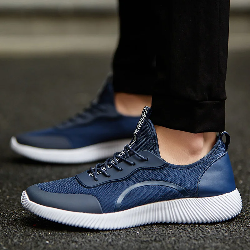 2018 Mâle bleu Lace Appartements Chaussures Lumière D'été Pour Garçon gris Mode Grande 47 Occasionnels Respirant Taille Noir Up Hommes 35 wxUSXzpq6
