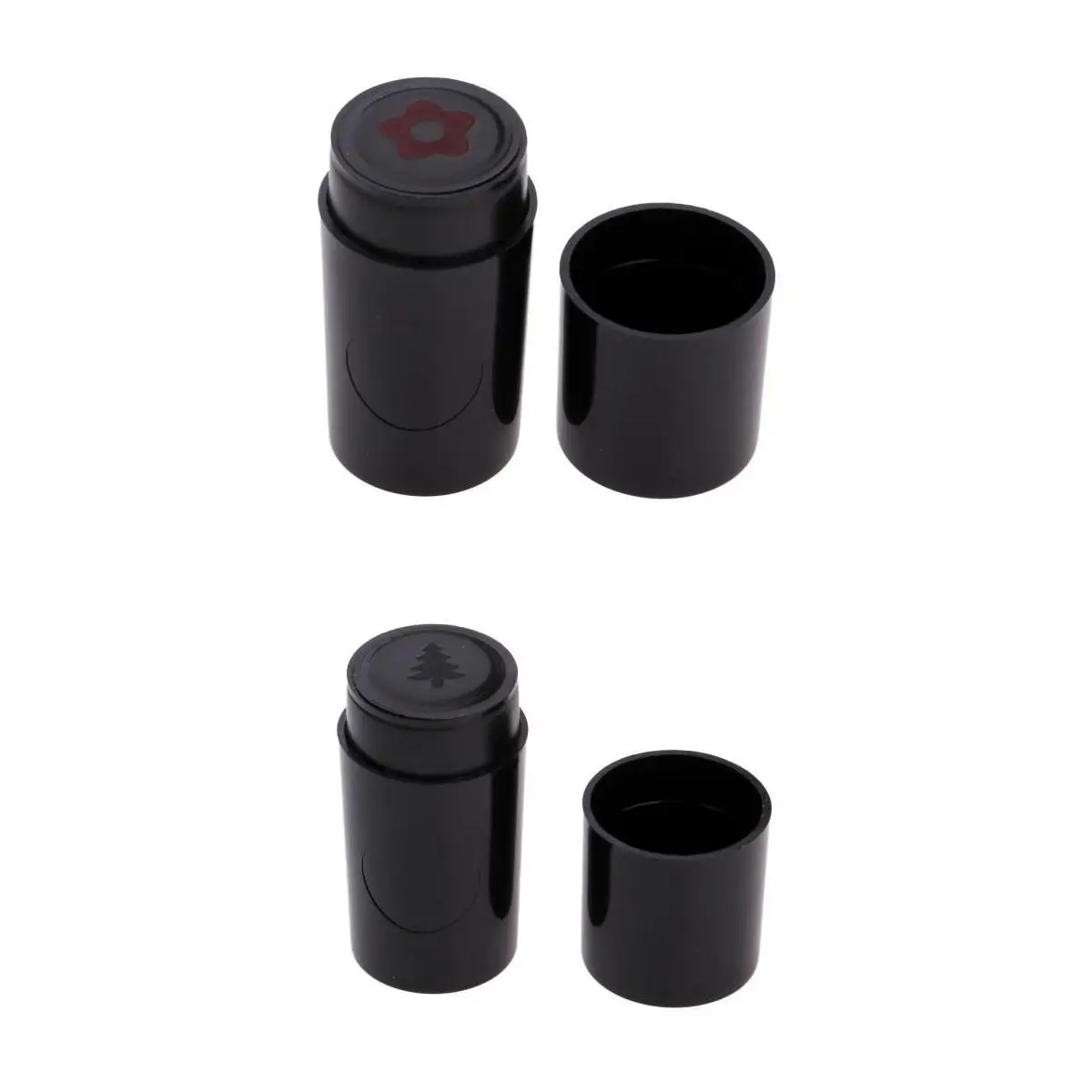 2Pcs Bright Flower/Tree Design Shape Print Golf Ball Stamp Stamper Marker for Golfer Gift Golf Ball Stamper Stamp