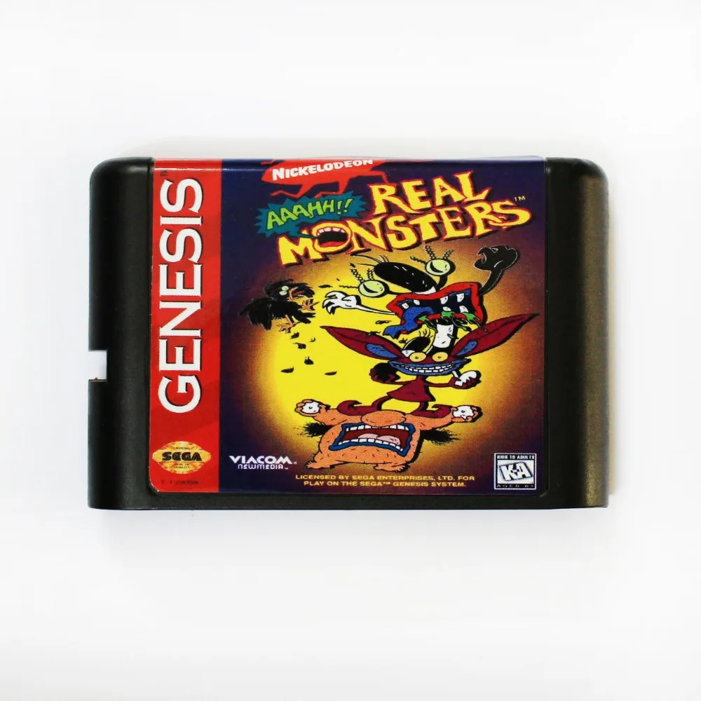 

Aaahh! Real Monsters 16 bit MD Game Card For Sega Mega Drive For SEGA Genesis